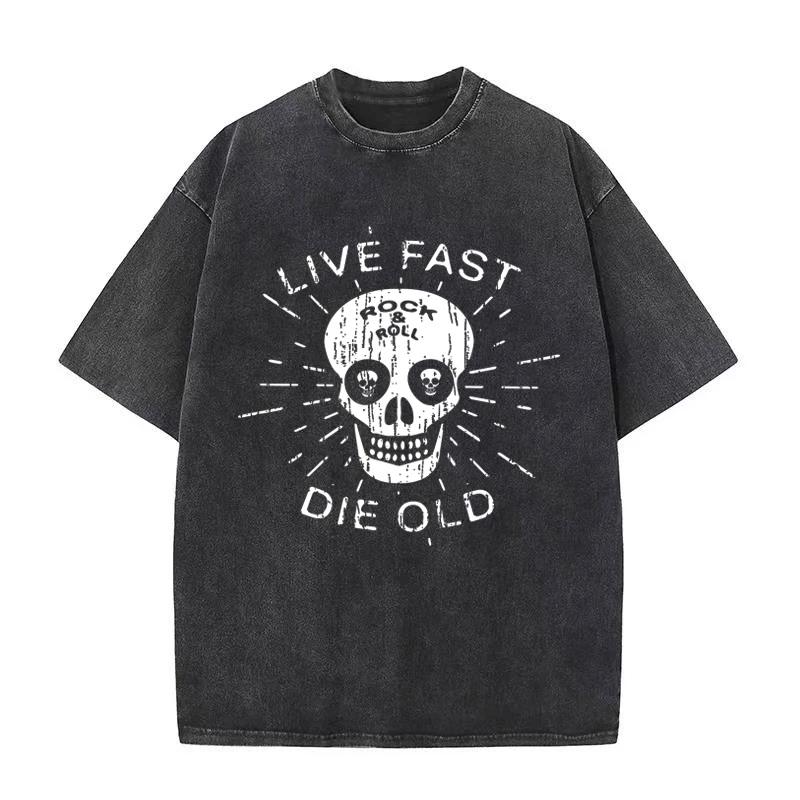 Летняя черная винтажная футболка с эффектом стирки мужская и женская ретро повседневный топ удобная уличная одежда графические футболки