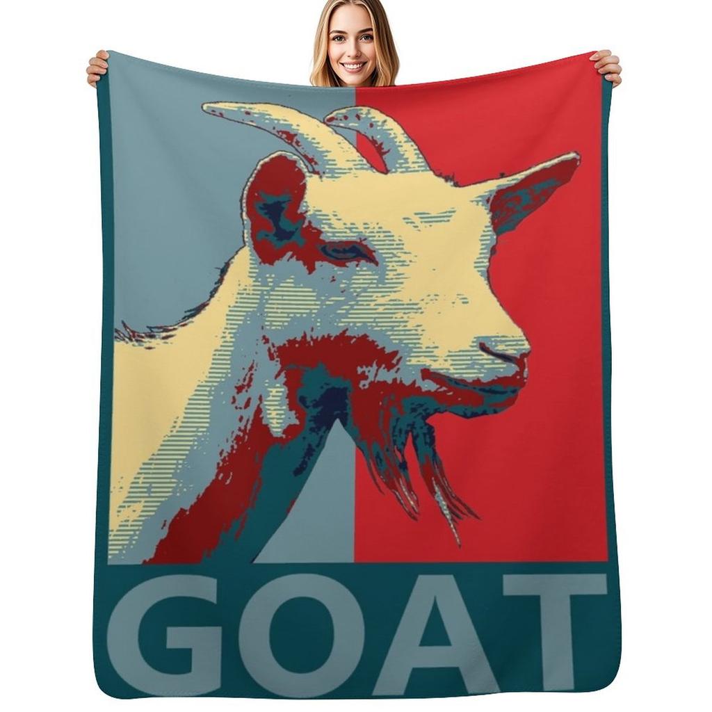 GOAT Throw Blanket Soft Cozy Blanket for Pet Kids Adults