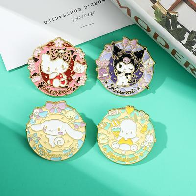 Милый Мягкий Моэ Пача Собака Металлическая Значок Куроми Sanrio Премиум Чувство Медальон Брошь