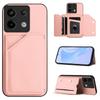 For Xiaomi Poco X6 5G/Xiaomi Redmi Note 13 Pro 5G Case Card Holder Kickstand Skin-Touch Phone Cover with Wrist Strap