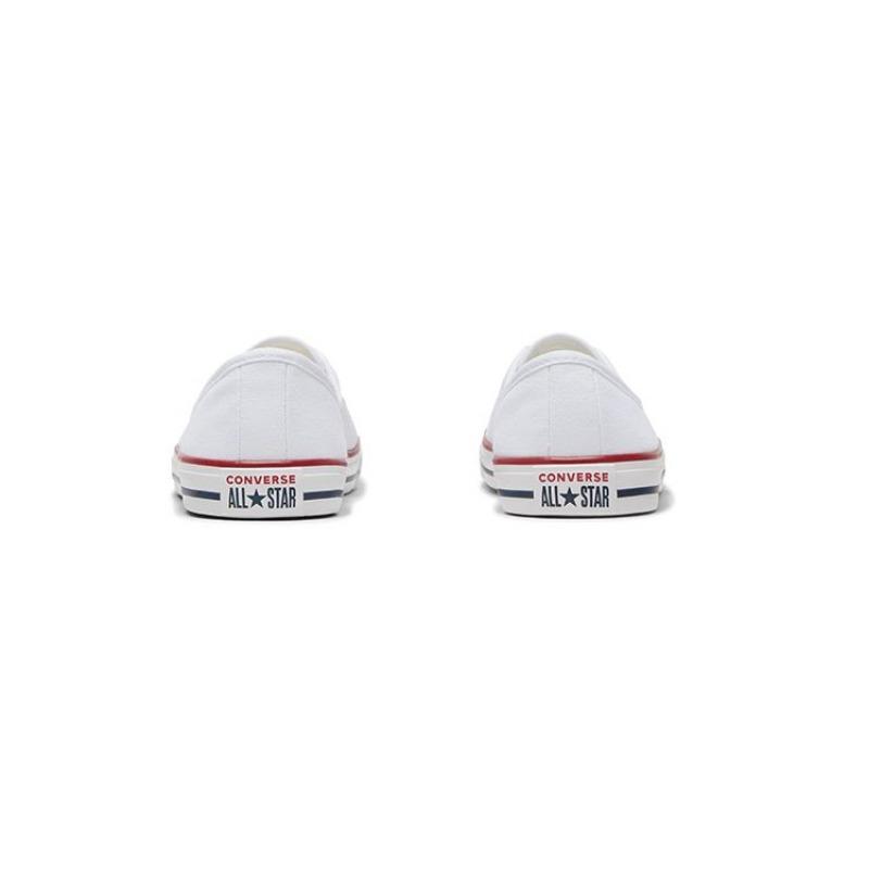 Converse Кеды Chuck Taylor All Star Ballet Lace Женские Низкие Холщовые Обувь Комфорт Универсальные Белый 566774C
