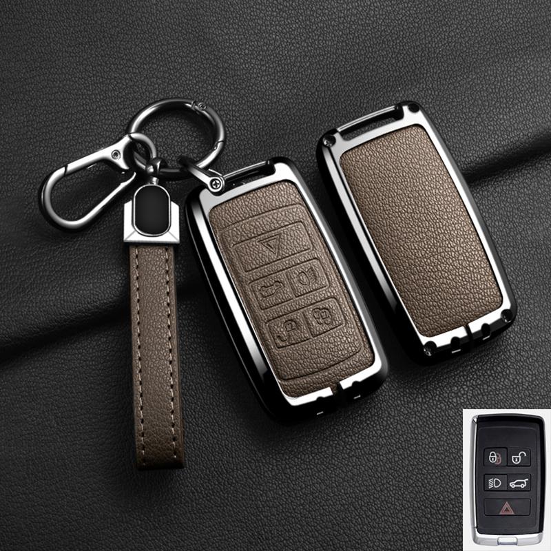 Сплав Кожа Чехол для Пульта Ключа Автомобиля Для Jaguar XF XJ XE S-Type F-Type X-Type F-Pace I-Pace E-Pace Android XFR XKR Брелок