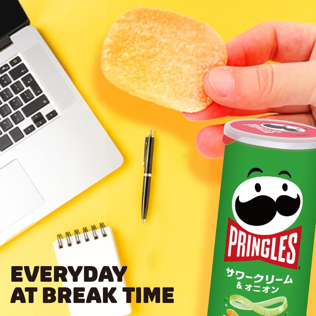 Pringles Kellogg Pringles Sour Cream & Onion M банка 105 г x 8 шт.