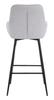 Bar Stool Grey Set 2 Pcs Cm 55X55X109