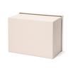 Francfranc [Online Shop Exclusive] Embossed Large Box, Small, Ivory, Storage Box, Perfect for New Homes and Moving