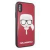Etui do iPhone X Karl Lagerfeld Iconic Glitter Czerwony