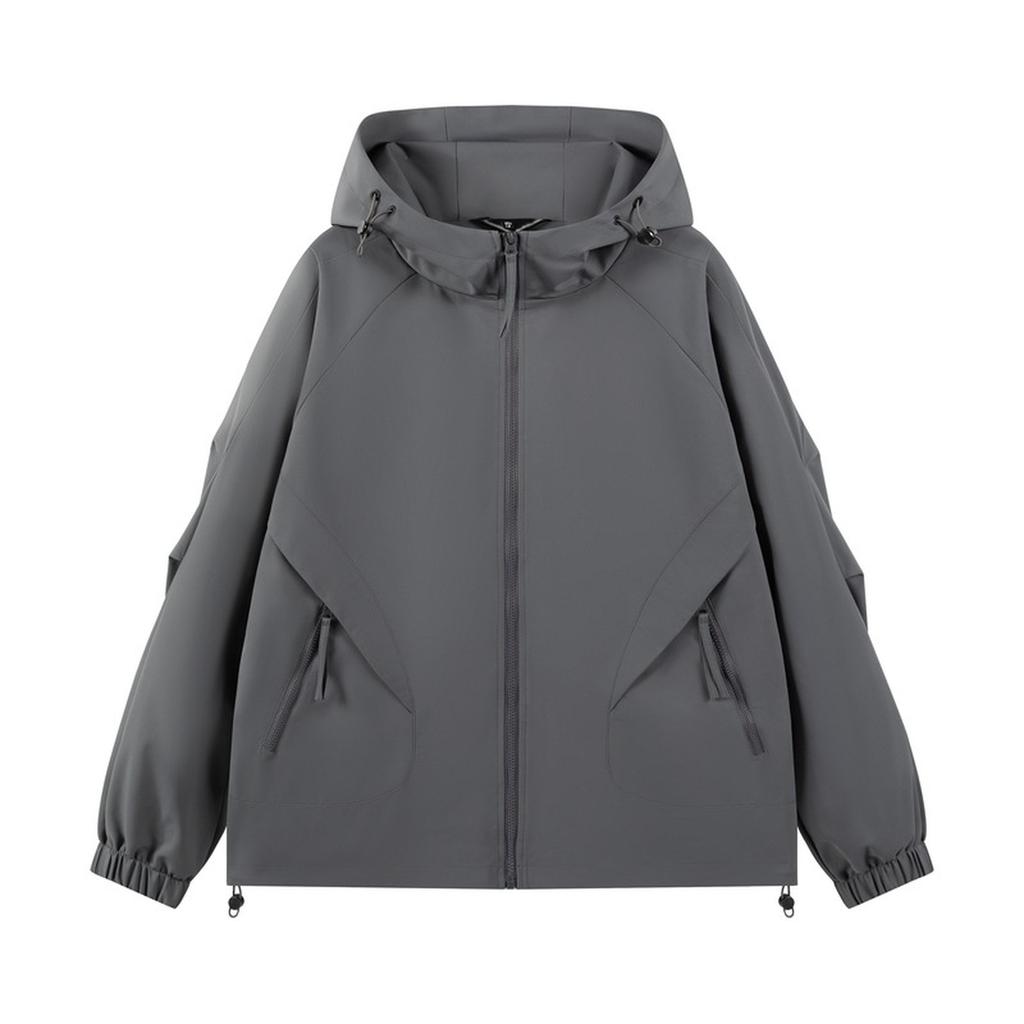 Мужская водонепроницаемая универсальная куртка с капюшоном, свободная повседневная уличная ветровка