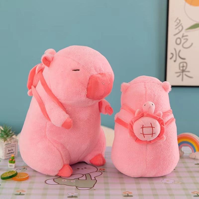 Розовая кукла капибара милая кукла-сопля медведь плюшевая игрушка тряпичная кукла подарок на день рождения
