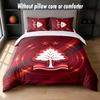 Nottingham Forest Design Bed Bedding Set 1 Duvet Cover + 2 Pillowcases Soft Breathable Household Bed Linens