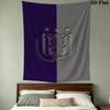 Rsc Anderlecht Wall Tapestry Aesthetic Wall Hanging Printed Fabric Blanket Decorative Tapestries For Bedroom Living Room Home Decor