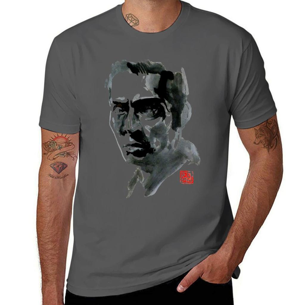 Tatsuya Nakadai In Dark Tshirt Minimalist Graphic Tee Shirt