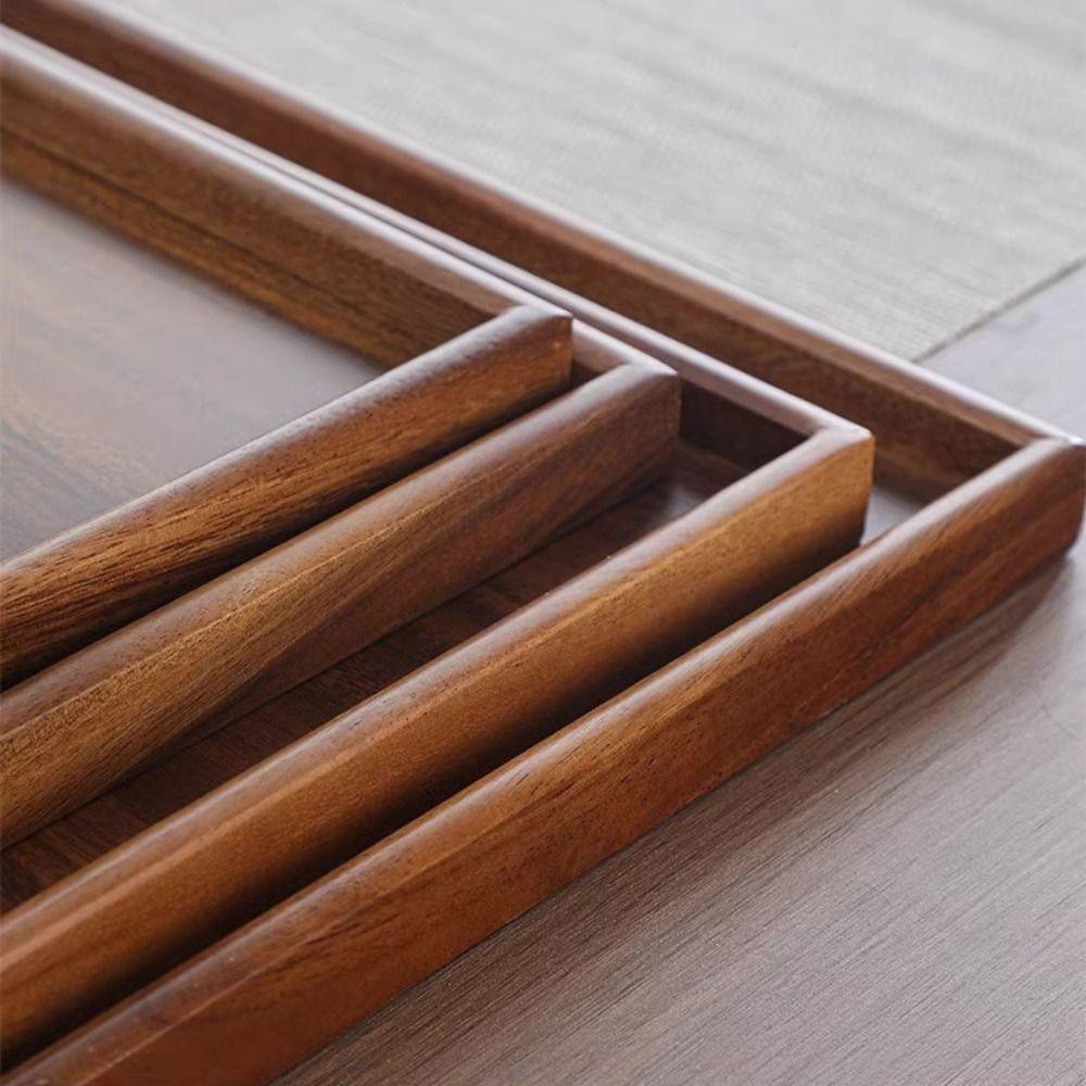 Natural Wood Food Storage Trays Retro Style Dessert Pallet Decorate Tray Wooden Tray Bathroom