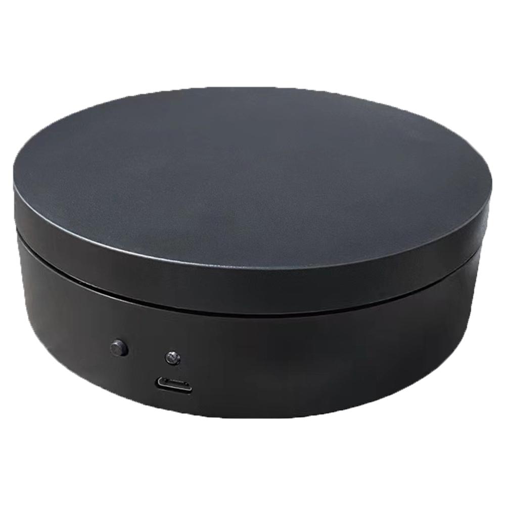 360 Degree Rotating Motorized Display Stand 12cm Electric Turntable USB Charging/Battery Operated for Model Cake 3D Images