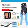 Professional Grade Multifunctional Network Cable Crimper and Tester Set for Cat 5/6 with Crystal Head Wire Stripper
