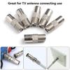 Quality Data Sync Converter Satellite Coax Connector Aerial Male Adapter F-Type F Female To TV Male