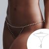 Цепочка для тела из искусственного жемчуга для женщин, регулируемая цепочка на талию с удлинительной цепочкой, сексуальное нижнее белье, ювелирное украшение для талии