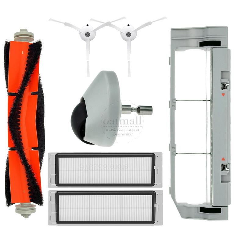 Аксессуары для пылесоса Xiaomi Roborock S5 S50 S51 S55 E5 E4, запасные части, основная щетка, крышка центральной щетки, фильтр HEPA, тряпки для швабры