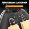 1/2 шт. автомобильный крючок для подголовника, для хранения на спинке сиденья автомобиля, искусственная кожа, крючок для кошелька автомобиля, два крючка для сумок автомобиля, внедорожника, грузовика