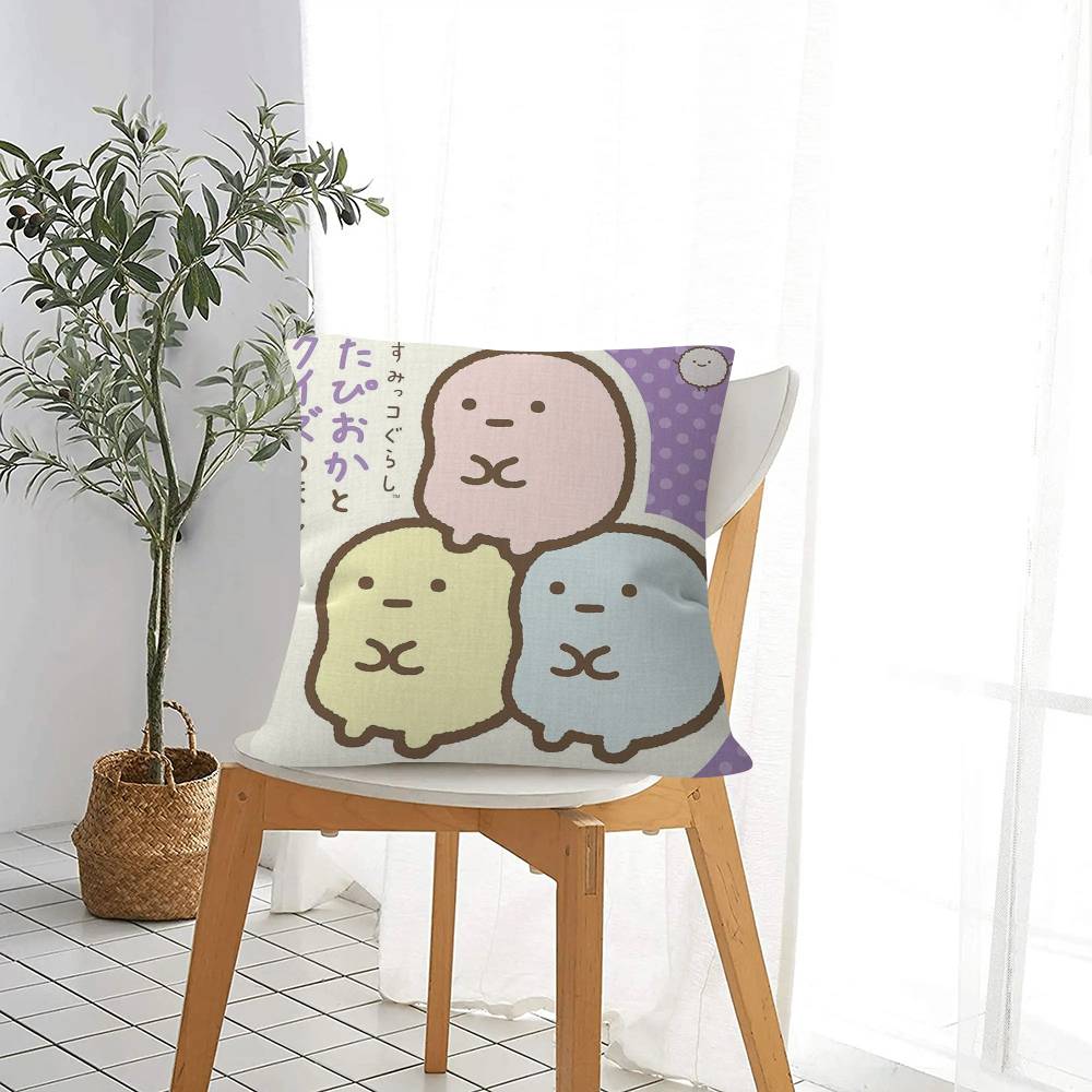 Anime Japan Sumikkogurashi Pillow Cushion Cover Pillowcase Living Room Sofa Home Decor