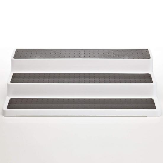 Home Kitchen 3-tier Spice Salt Sugar Rack Step Shelf Cabinet Bottle Organizer