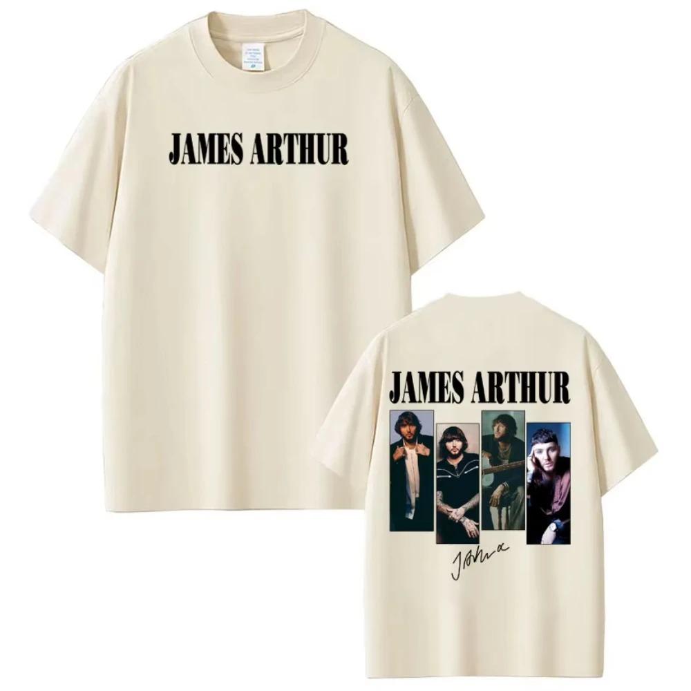 James Arthur 2026 Pisces World Tour Graphic TShirt Unisex Hip Hop Goth Punk Style 100 Cotton Cool Crew Neck Short Sleeve Loose