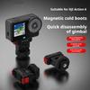 Магнитное быстросъемное основание для DJI OSMO ACTION 6/Osmo Nano 1/4 Винт Холодный башмак Расширительный кронштейн Аксессуары для камеры