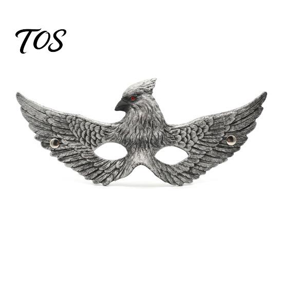 Professional Cosplay Prop Eagle Masque, Realistic Bird Half Face Adjustable Masque Masquerade for Halloween, Carnival Party Costume Retro Halloween