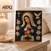 Духовное Настенное Искусство Набор для Рисования Жемчугом Веры Дева Мария Сделай Сам Поддельное Религиозное Ручная Работа Молитвенное Произведение Искусства Набор для Поделок Дом для Христианской Молитвы