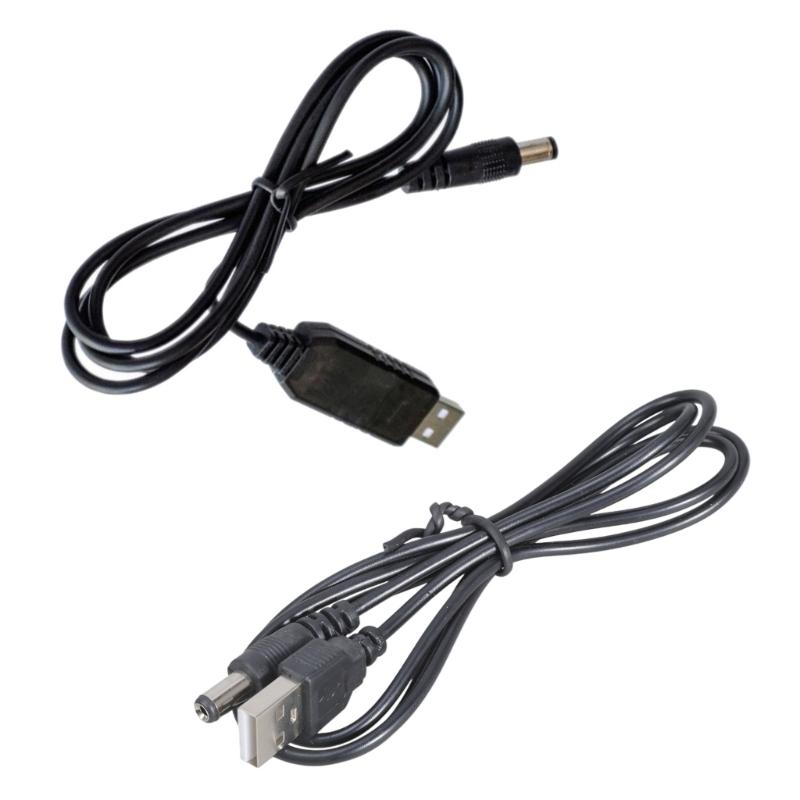 Функциональный повышающий преобразователь USB на DC5521 Кабель питания 5 В на 9 В/12 В для DIY-проектов Сетевых устройств