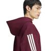 КОМПЛЕКТ Толстовка с капюшоном CT626 L [Adidas] С полной молнией и 3 полосками Мужская Бордовый/Кремовый (KW2397)