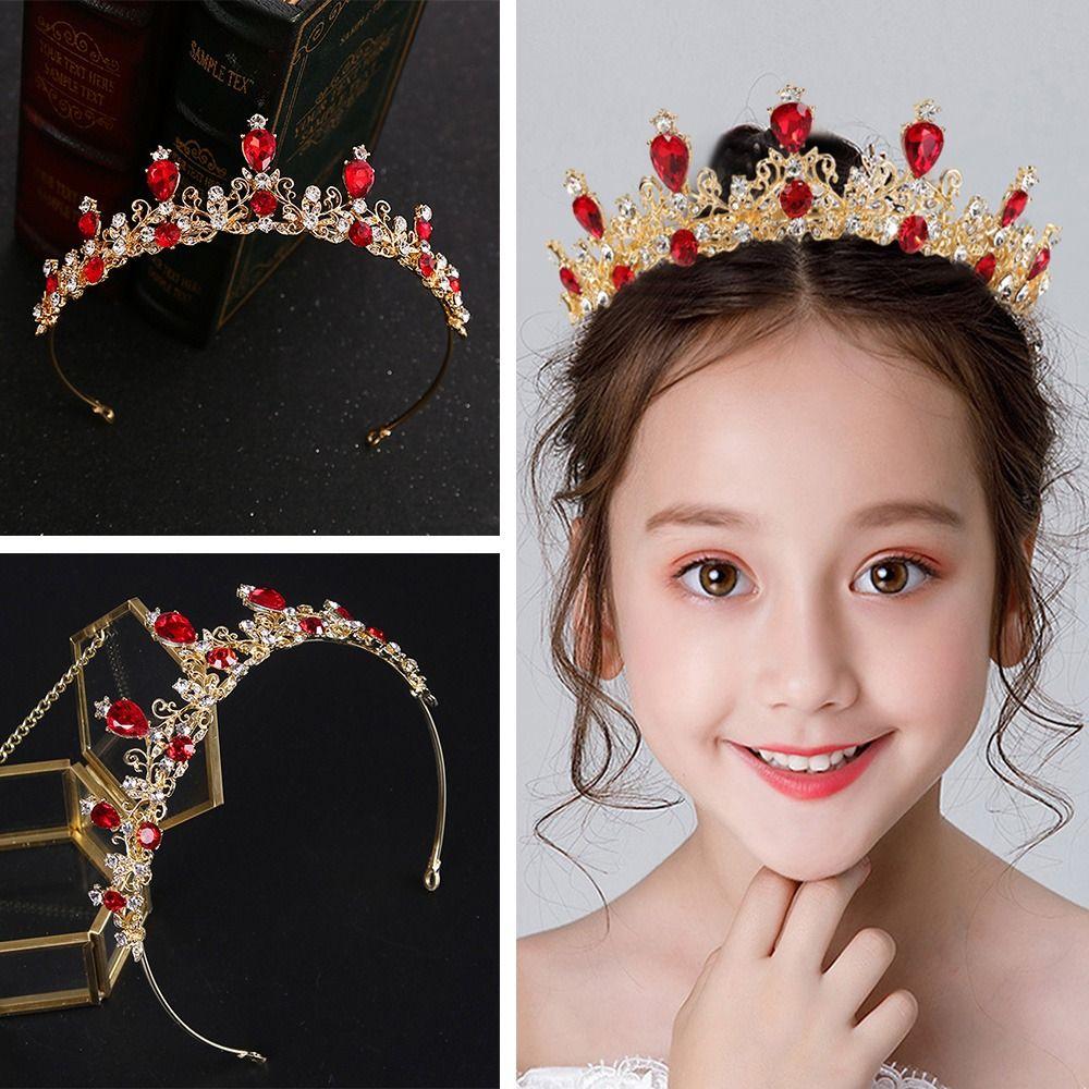 Украшения для волос Стразы Обруч для волос Принцесса Кристальные тиары Свадебные аксессуары для волос Гребень для волос