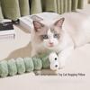 Catnip Plush Teething Toy for Cats: Rabbit Pull Strip Pillow for Self-Entertainment and Chewing Relief
