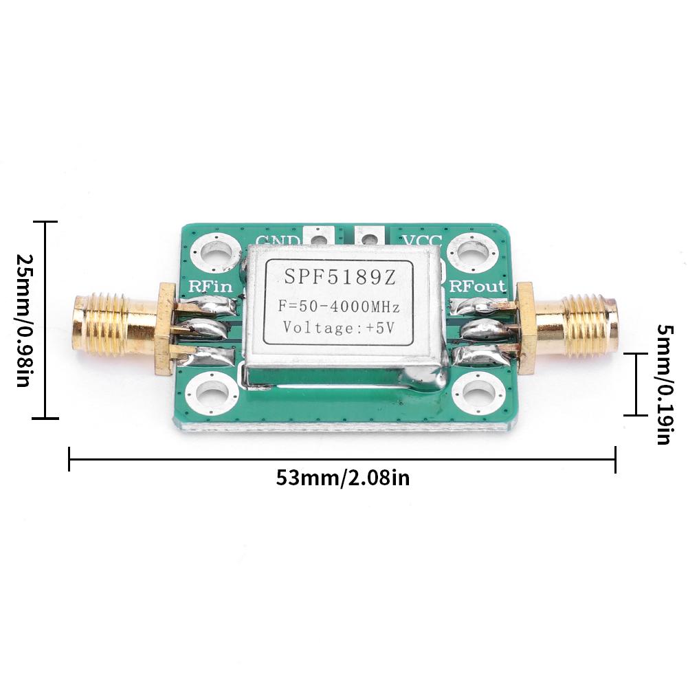 SPF5189 RF Amplifier Module NF 0.6dB Low Noise RF Amplifier Board LAN 50-4000MHz