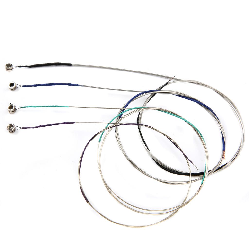 4 струны для альта A?1-й Д?2-й G?3-й С?4-я рана из никеля и серебра Никель?Покрытый металлом шар?Конечный стальной сердечник