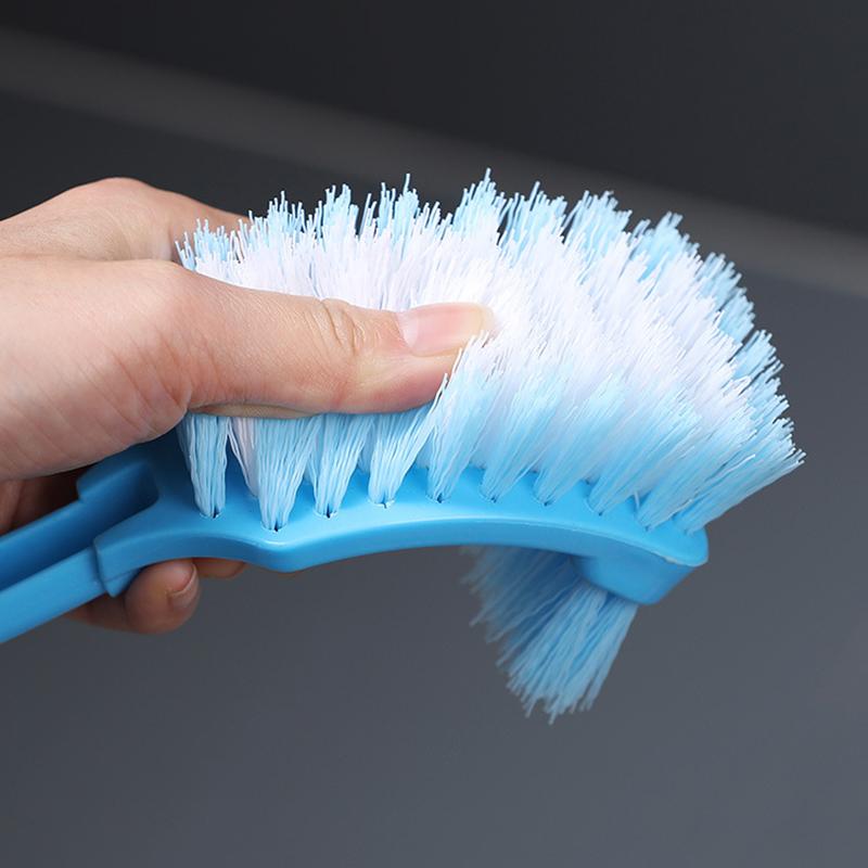 Щетка для чистки унитаза, пластиковая, с длинной ручкой, двухсторонняя, для чистки мертвых углов, мягкая щетина, щетка для унитаза, щетка для чистки швов на полу