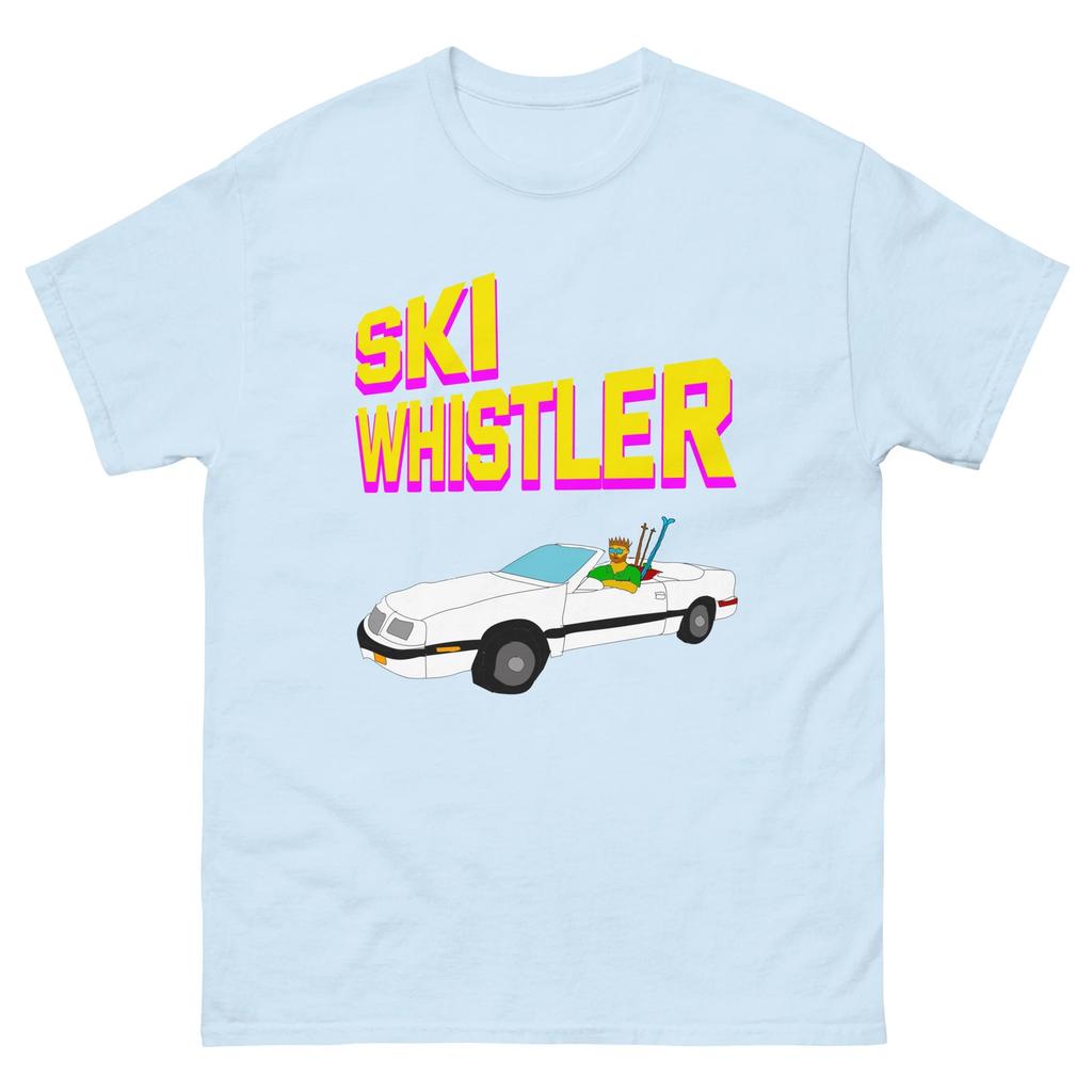 Лыжный Whistler Convertible, ретро-лыжник, смешное катание на лыжах, Унисекс классическая футболка