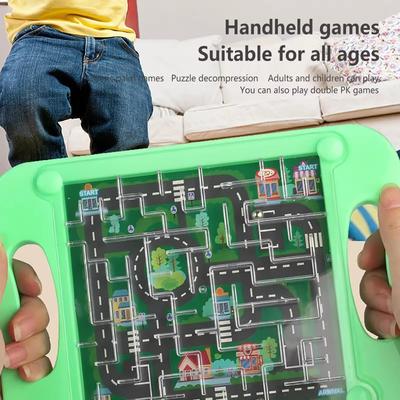 Ладонь ходячие бусины лабиринт игрушки 1 шт дети начальной школы балансир трек роликовый мяч головоломка игрушки для тренировки концентрации