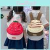 Cotton Children Preschool Backpack Cartoon Fruit Hat Durable Stitching School