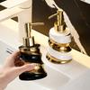 Премиальная керамическая бутылка-дозатор для антисептика для рук и геля для душа с спиральным узором, аксессуары для ванной комнаты, дозатор для мыла
