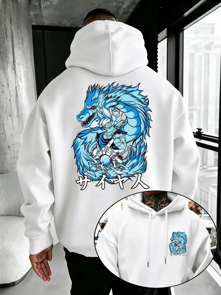 Dragon Ball Men's Hoodie High Quality Warm Autumn Winter Sweatshirt Hip Hop Loose Fashion Outdoor Pullover Hooded Top