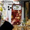 Phone Case: 2D flat design suitable for iPhone 18 17 16 15 14 13 Pro film protective case, couple style, Christmas scene, Christmas and Halloween holi