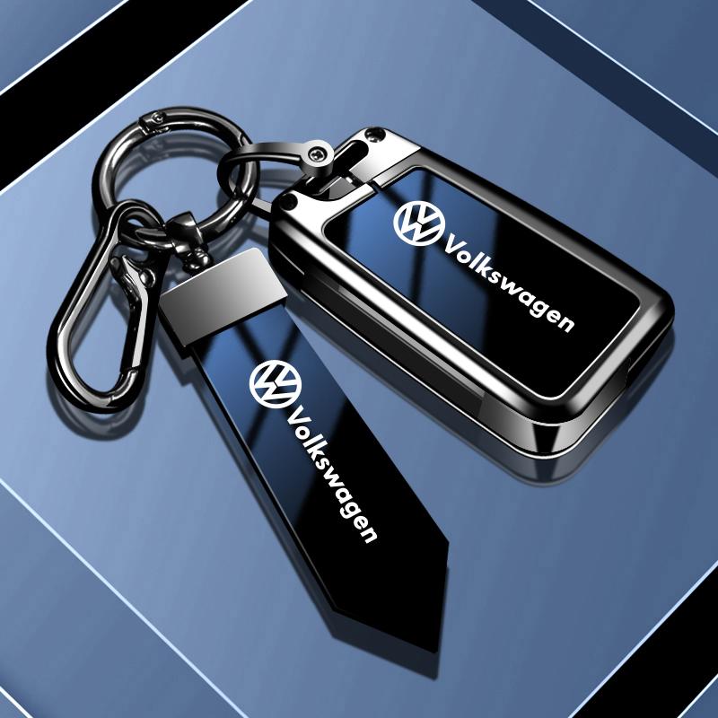 New Zinc Alloy Flip Car Remote Key Case Cover Case Holder Fob For VW Volkswagen Golf 7 MK7 Tiguan MK2 Auto Keychain Accessories zo2