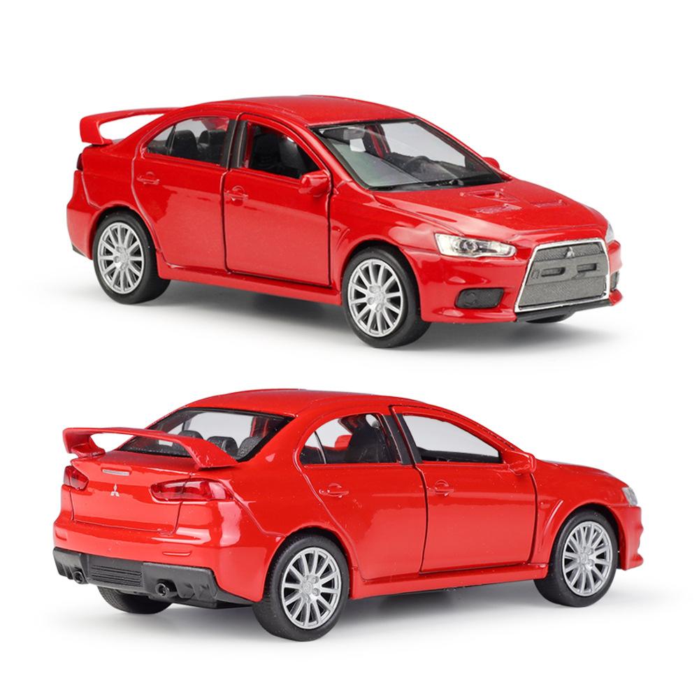 1/36 Scale Welly Mitsubishi Lancer Evolution X Alloy Car Model Diecasts Metal Toy Vehicles Car Model High Simulation Collection Childrens Gifts