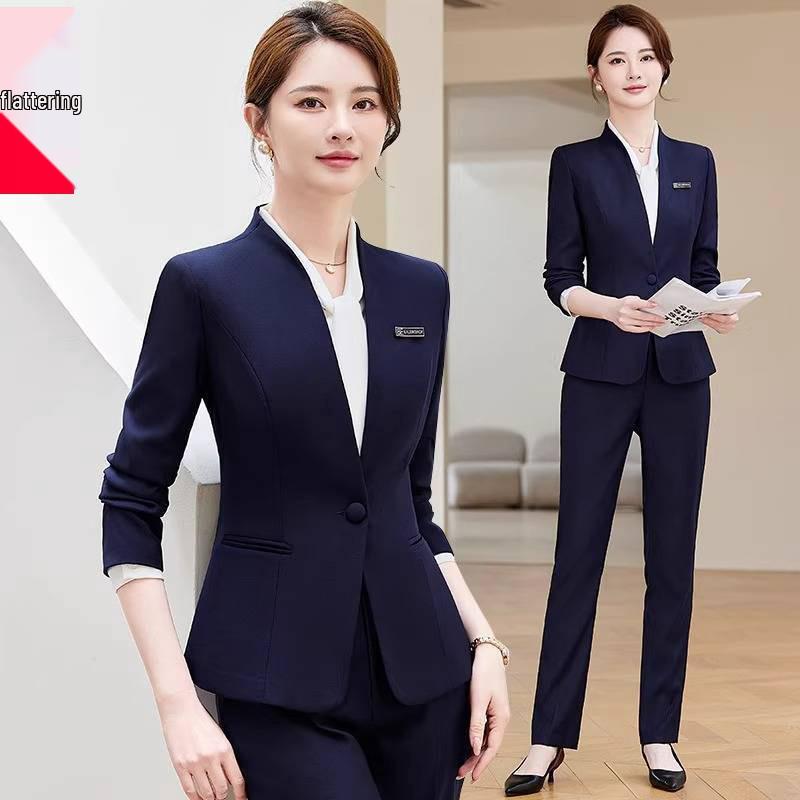 Women's Autumn 2025 Goddess Style Long Sleeve Suit Jacket for Professional Workplace and Interviews