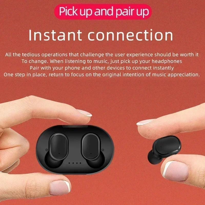 A6S TWS 5.0 беспроводные Bluetooth наушники спортивные наушники беспроводные наушники Bluetooth гарнитура с микрофоном для Xiaomi Huawei смартфон