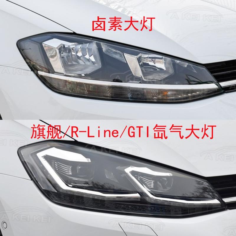 For Volkswagen VW Golf 7.5 2018- Car Headlight Cover Headlamp Shell Lens Clear