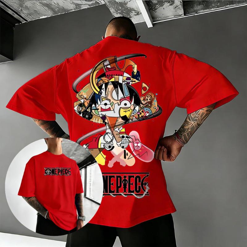 Unisex Y2k One Piece Anime Luffy T Shirt Men Women Loose Casual Short Sleeve Graphic Tee Summer 2026 Streetwear Oversized Tops