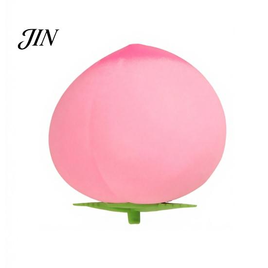 Anxiety Relief Ball Fake Fruit Stress Toy, Peach Pineapple Strawberry Squeeze Shaped Giant Sensory Fidget Toy for Home Office School Portable Reliever