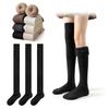 SingChi Warm Winter Perfect for and Sleeping Women's Cloud-Like Pile-Lined Knee-High Socks, Socks, 3-Pair Set, Thick, Fluffy, Warm, Leg-Lengthening,