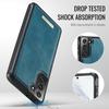 For Samsung Galaxy S22+ 5G Magnetic Case CASEME ME80 Series Leather PC TPU Phone Cover with Detachable Wallet